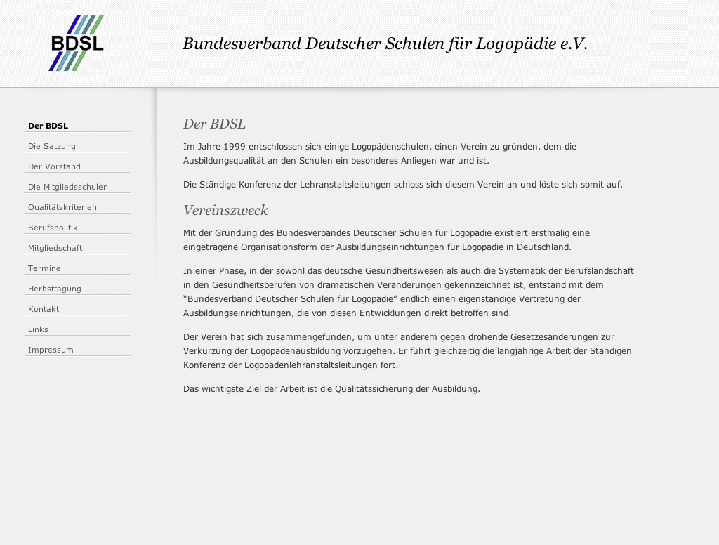 BDSL - Bundesverband Deutscher Schulen für Logopädie e.V.