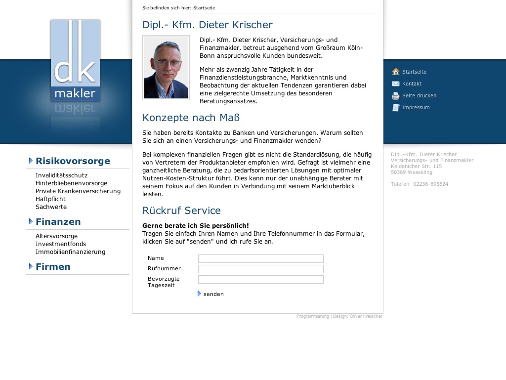 DK-Makler - Dipl.-Kfm. Dieter Krischer
