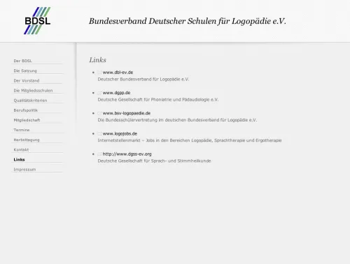BDSL - Bundesverband Deutscher Schulen für Logopädie e.V.